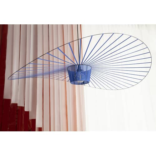 Pendelleuchte Vertigo plastikmaterial blau Mittel / Ø 140 cm - Constance Guisset, 2010 - Petite Friture - Kobaltblau - Glasfaser, Polyurhethan