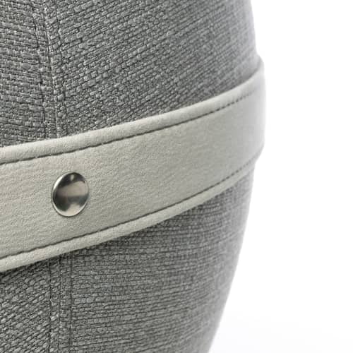 Ergonomischer Sitz Ballon Original XL textil grau / Ø 65 cm - BLOON PARIS - Elefantengrau - Polyester-Gewebe, PVC