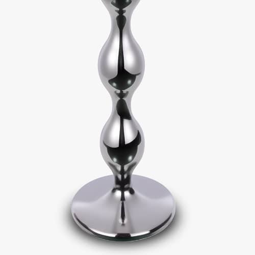 Stehleuchte Powers metall silber - NV GALLERY - Verchromt - lackiertes Eisen, Poly-natur