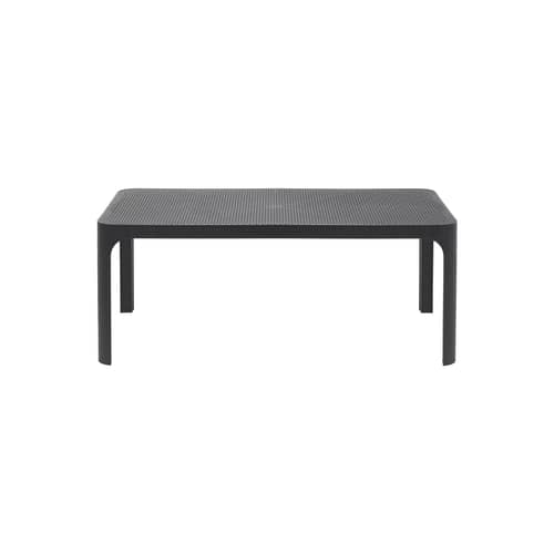 Table basse Net noir / 100 x 60 x H 40 cm - NARDI - Anthracite - Résine de fibre de verre