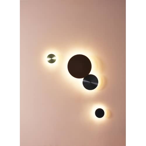 Applique Zenith Medium métal gris / LED - Ø 20 cm - ENOstudio - Anthracite - Acier inoxydable