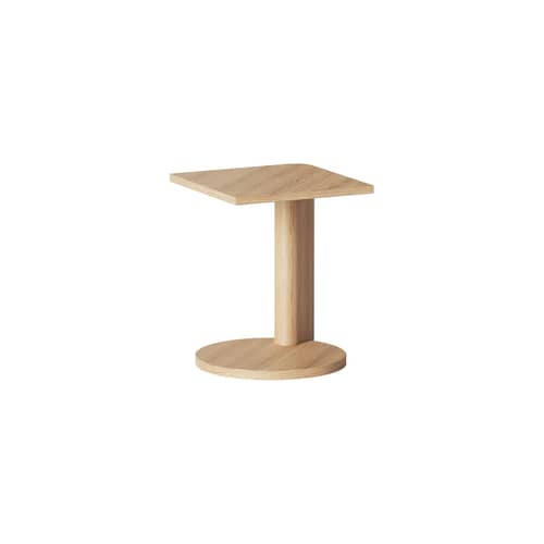 Beistelltisch Galta Forte Side holz natur / 38 x 38 x H 47 cm - KANN DESIGN - Eiche natur - Eichenfurnier, massive Eiche