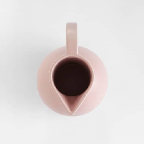 Caraffa Strøm Large ceramica rosa / H 28 cm - Ceramica / Fatta a mano - raawii - Blush Corallo - Ceramica