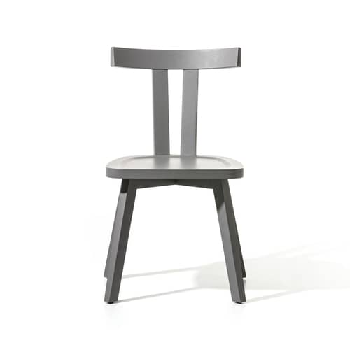 Gray 23 Chair wood grey - Gervasoni - Grey - Lacquered oak