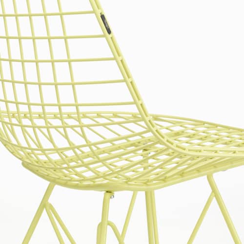 Wire Chair DKR Colours Chair metal yellow / By Charles & Ray Eames, 1951 - Vitra - Lemon - Epoxy lacquered steel