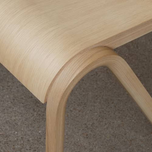 Chaise empilable Ready bois naturel - Audo Copenhagen - Chêne naturel - Contreplaqué de chêne