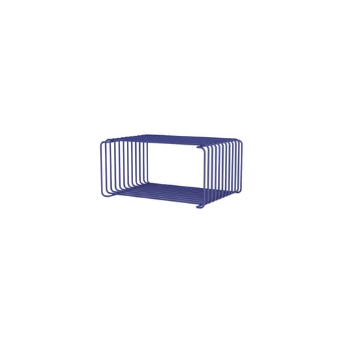 Etagère Panton Wire Single Half / 34,8 x H 17.2 x P 25.7 cm - Verner Panton, 1971 - MONTANA - Monarch 135 - Fil d\'acier inoxydable laqué