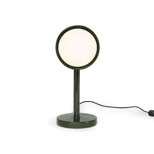 Lampada da tavolo Céramique Side ceramica verde / Ronan Bouroullec - Fatto a mano - Flos - Verde muschio - Ceramica
