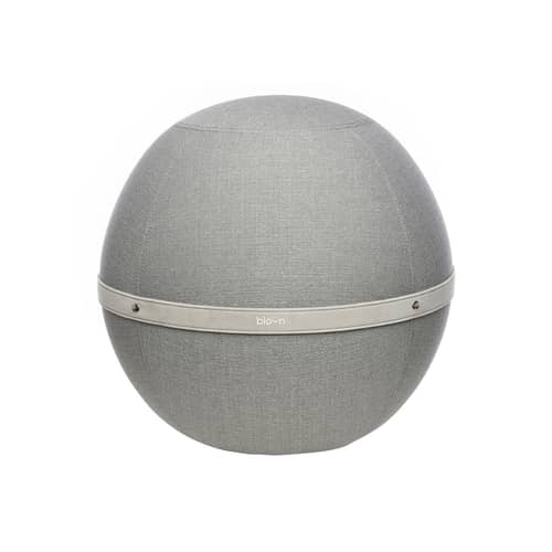 Sitzkissen Original textil grau / Ø 55 cm - BLOON PARIS - Elefantengrau - Polyester-Gewebe, PVC