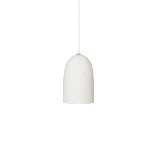 Sospensione Speckle ceramica bianco Small / Gres - Ø 11 x H 18 cm - Ferm Living - Ø 11 cm / panna - Gres