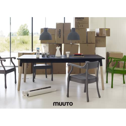 Suspension Unfold jaune / Silicone - Ø 32,5 x H 29,5 cm - Muuto - Jaune - Silicone