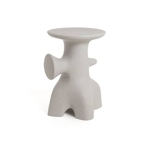 Table d\'appoint Archeo plastique gris / H 46,7 cm- Jaime Hayón - Magis - Gris pierre - Polyéthylène