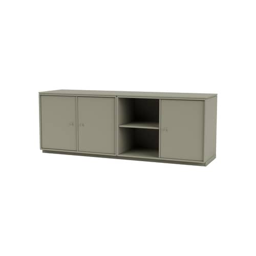 Anrichte Save holz grau / B 139.2 x T 38 x H 51 cm - MONTANA - Fennel 144 - lackierte Holzfaserplatte