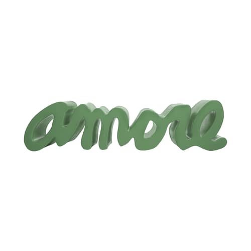 Banc Amore plastique vert / L 145 cm - Slide - Vert Malva - Polyéthylène recyclable