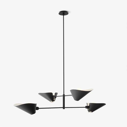 Suspension Bonnet SC93 / L 140 x H 140 cm - &tradition - Noir - Acier, Aluminium