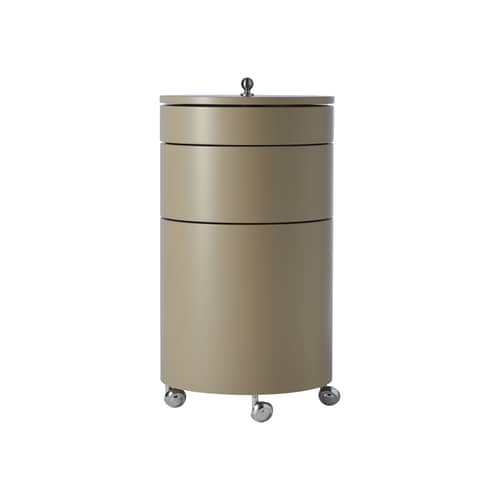 Chariot Barboy bois beige / Verner Panton, 1963 - Verpan - Mushroom - MDF peint
