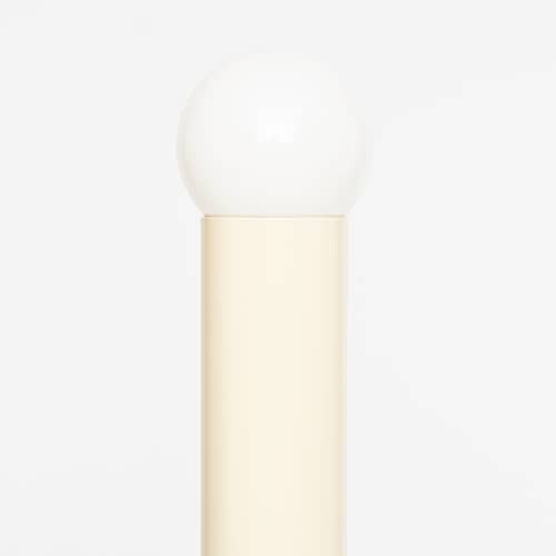 Lampada a stelo Déviation Simple by Axel Chay metallo beige / H 120 cm - Esclusivo - Axel Chay - Beige - Alluminio laccato, Vetro