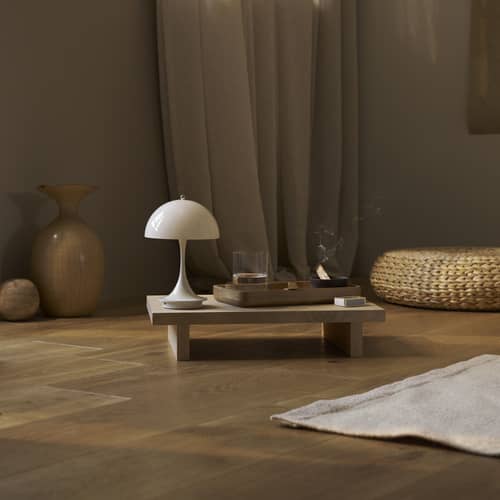 Lampada senza fili ricaricabile Panthella 160 materiale plastico beige / LED - Ø 16 cm - Louis Poulsen - Beige opalino - policarbonato