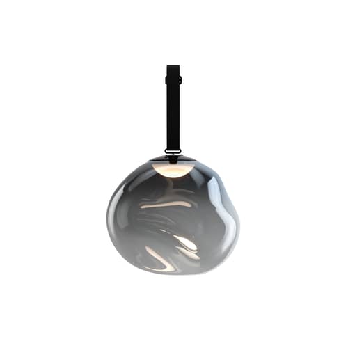 Lampe sans fil rechargeable Melt Large LED / Ø 50 cm - à poser ou suspendre - Tom Dixon - Nickel - Polycarbonate soufflé