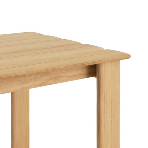rechteckiger Tisch Assemble holz natur / 220 x 92,2 cm - Muuto - Teakholz - FSC™-zertifiziertes Teakholz