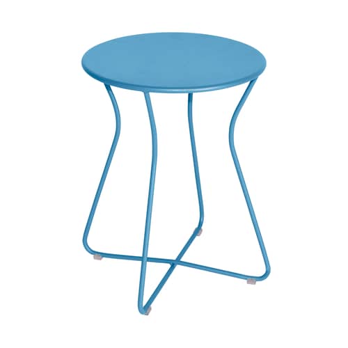 Cocotte Stool metal blue / Side table - H 45 cm - Fermob - Blue Maya - Steel