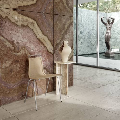 Stuhl PK1 faser beige / Poul Kjærholm, 1955 - Papierschnur - CARL HANSEN & SON - Stahl / Naturfarbene Schnur - Papierseil, rostfreier Stahl