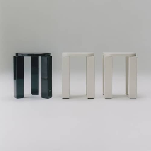 Tabouret Atlas bois noir / Rond - NEW WORKS - Espresso - MDF laqué