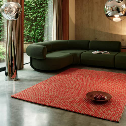 Tapis Weave orange / 170 x 240 cm - Tom Dixon - Orange - Jute, Laine