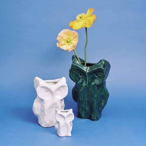 Vase After Midnight Owl  céramique blanc / Small - H 23 cm - Serax - Blanc - Grès émaillé
