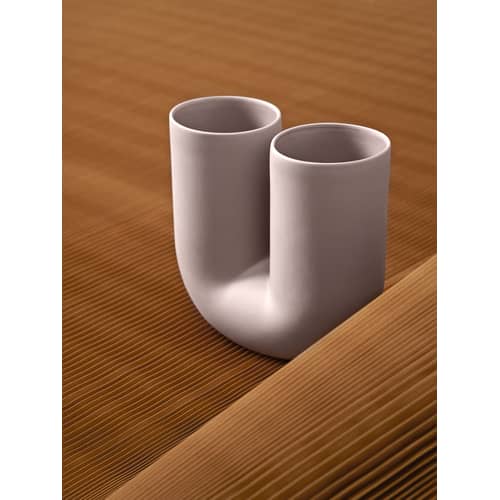 Vase Kink / Céramique - Muuto - Lilas - Céramique