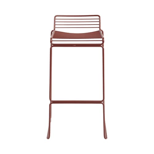 Tabouret de bar Hee métal orange / H 75 cm / Seconde vie - Hay - Rouille - Acier laqué
