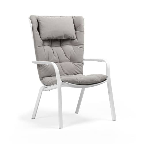  Accessory textile grey / Head support cushion - For Folio armchair - NARDI - Grey - Outdoor acrylic fabric, Polyester fiber