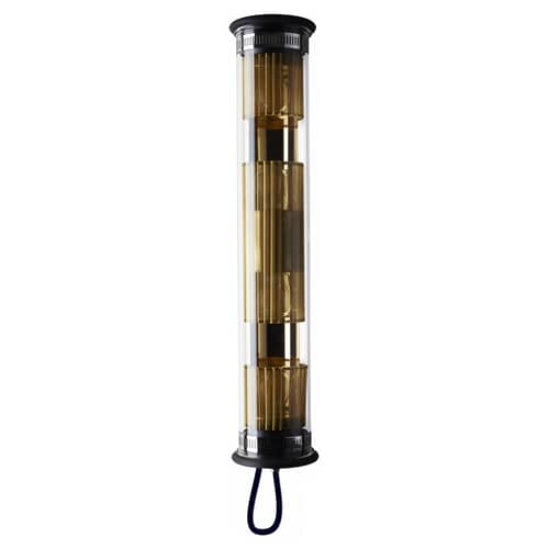 Applique d\'extérieur In The Tube 120-700 métal verre or / L 72 cm - DCW éditions - Or - Acier inoxydable, Laiton, Verre borosilicaté