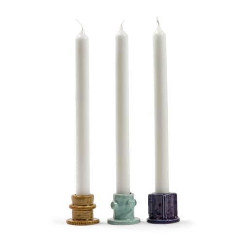 Set de 3 bougeoirs Molly 01 / H 4,5 cm - Serax - Set 01/ H 4,5 cm - Grès émaillé