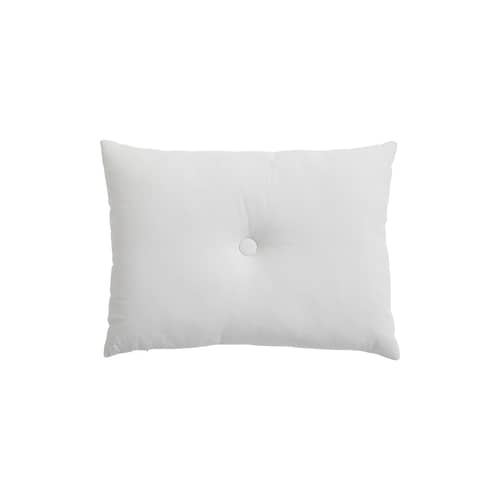 Coussin Dot Lin gris / 60 x 45 cm - Hay - Gris clair - Coton biologique, Lin