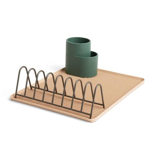 Égouttoir Dish Drainer métal noir gris / Pour assiettes - Hay - Egouttoir assiettes / Anthracite - Acier laqué