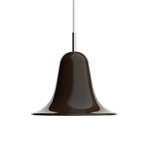 Pendelleuchte Pantop metall braun / Ø 23 cm - Verner Panton (1980) - Verpan - Tiefbraun - lackiertes Metall
