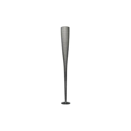 Stehleuchte Mite LED plastikmaterial schwarz / H 185 cm - Foscarini - Schwarz - Glasfaser, Karbon