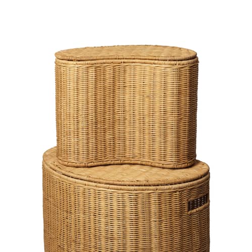 Set de 2 paniers Willora - Ferm Living - Rotin naturel - Rotin tressé