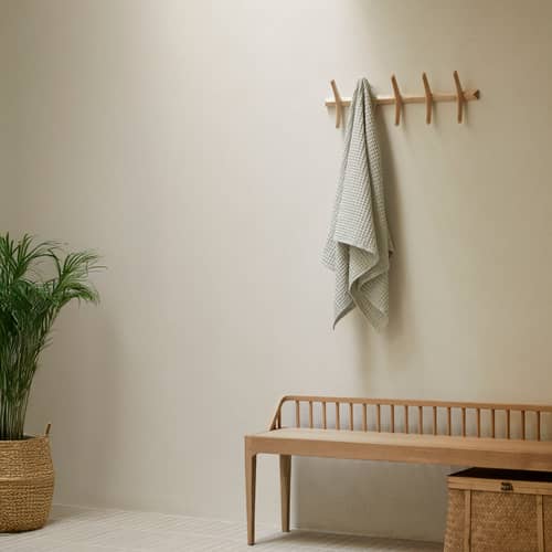 PI Wall coat rack natural wood / L 70 cm - Ethnicraft - Natural Sycamore - Solid sycamore