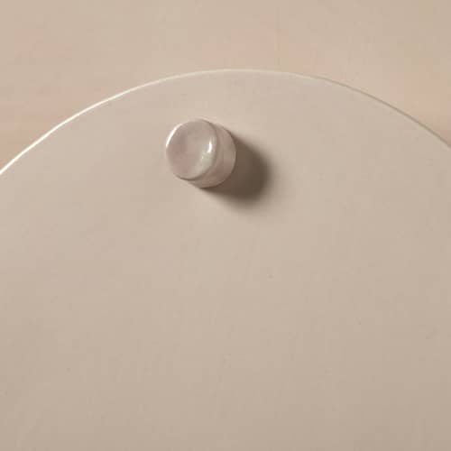 Applique con presa Nebula 01 ceramica rosa / L 33,6 x H 39,5 cm - Serax - Beige rosa - Ceramica smaltata