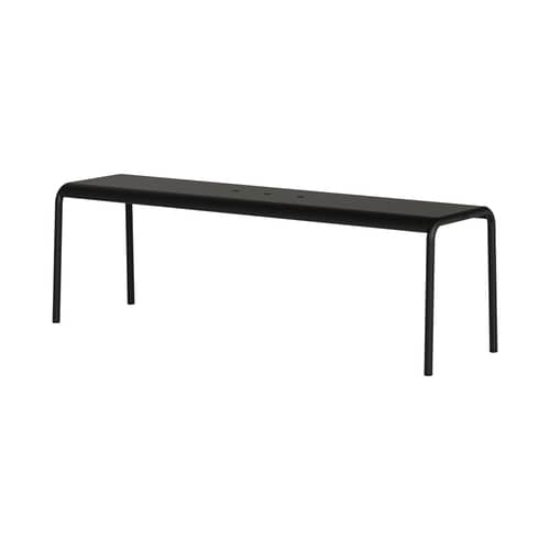 Banc Panorama métal noir / L 140 cm - TIPTOE - Noir Graphite - Acier thermolaqué