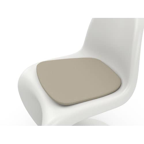 Coussin d\'assise Soft Seat / Type A - 39,5 x P 38,5 - Vitra - Beige foncé (tissu Hopsak) - Feutre, Tissu