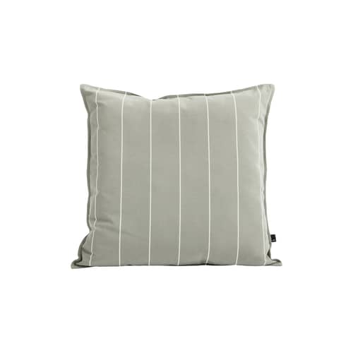 Cuscino per esterno Terrazza - Narrow Stripe tessuto grigio / 60 x 60 cm - Hay - Grigio - Poliestere riciclato