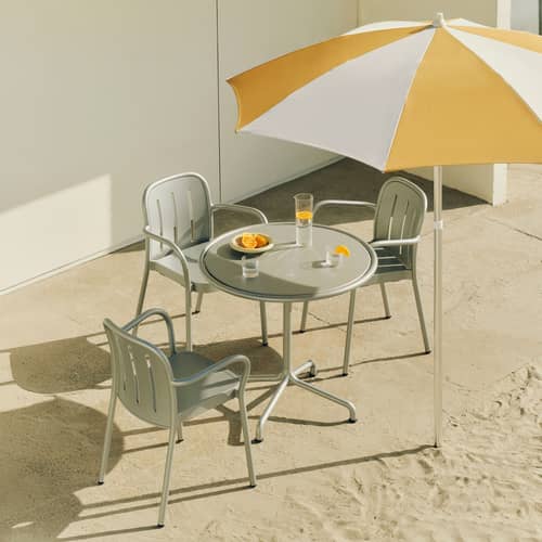 Poltrona impilabile Deville metallo grigio - Hay - Grigio argento - 