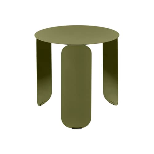 Table basse Bebop métal vert / Ø 45 x H 45 cm - Fermob - Pesto - Acier, Aluminium