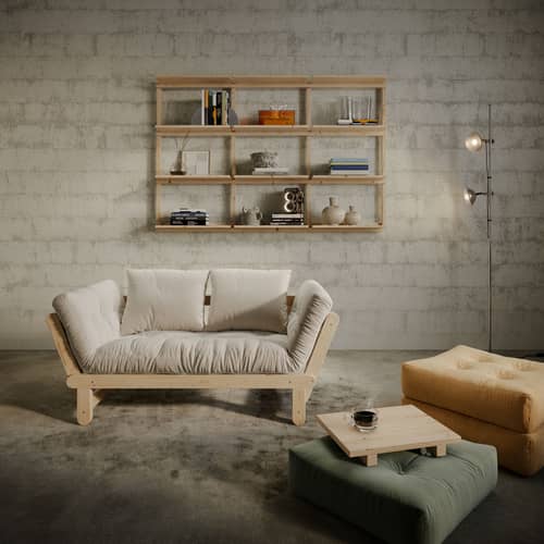 Lot de 2 tables d\'appoint Dock side / 45 x 34 x H 5 cm - KARUP DESIGN - Pin clair - Pin massif certifié FSC