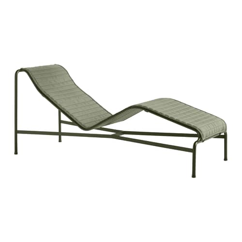Accessoire  tissu vert / Matelas pour bain de soleil Palissade - Hay - Vert Olive - Mousse, Toile oléfine