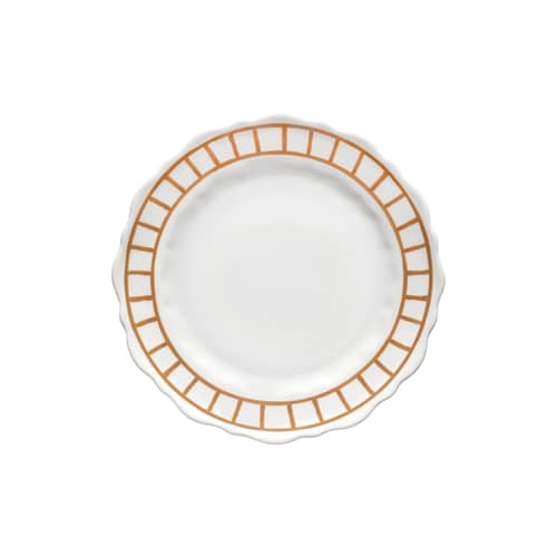 Set de 2 assiettes à dessert Charly céramique jaune / Ø 20.5 cm - Serax - Ocre - Grès émaillé