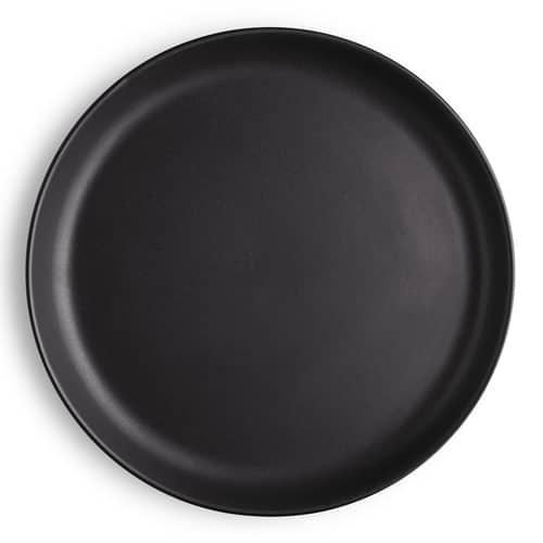 Assiette Nordic kitchen céramique noir / Ø 22 cm - Grès - Eva Trio - Ø 22 cm / Noir mat - Grès